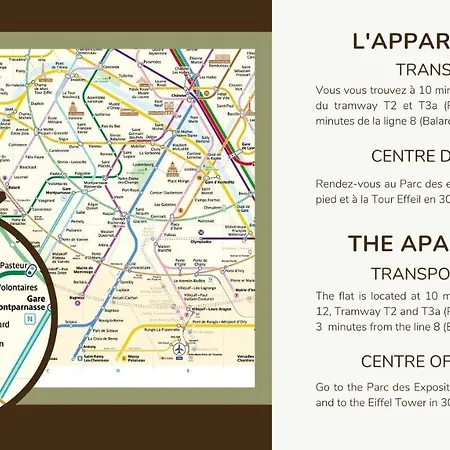 New Duplex 6pers#paris Expo#porte De Versailles Appartamento *